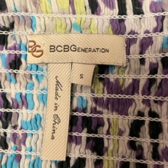 BCBGeneration Floral Cotton Maxi Dress Size Small - Picture 7 of 8